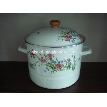 enamel steamer enamel cookware stemer pot with hollow handle
 enamel steamer enamel cookware stemer pot with hollow handle